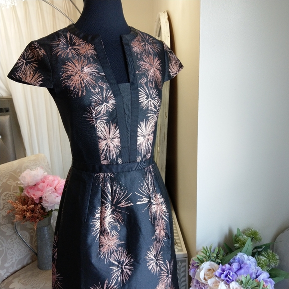 🔥LAST 1🔥NWT TED BAKER STARDUST SCULPTED DRESS - Picture 2 of 7